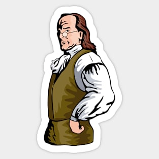 Benjamin Franklin Retro Sticker